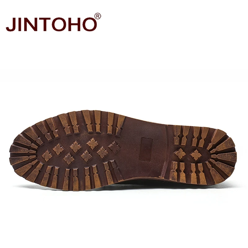 JINTOHO Big Size Men Casual Leather Shoes Brand Mens Fashion Designer Flats Male | Обувь