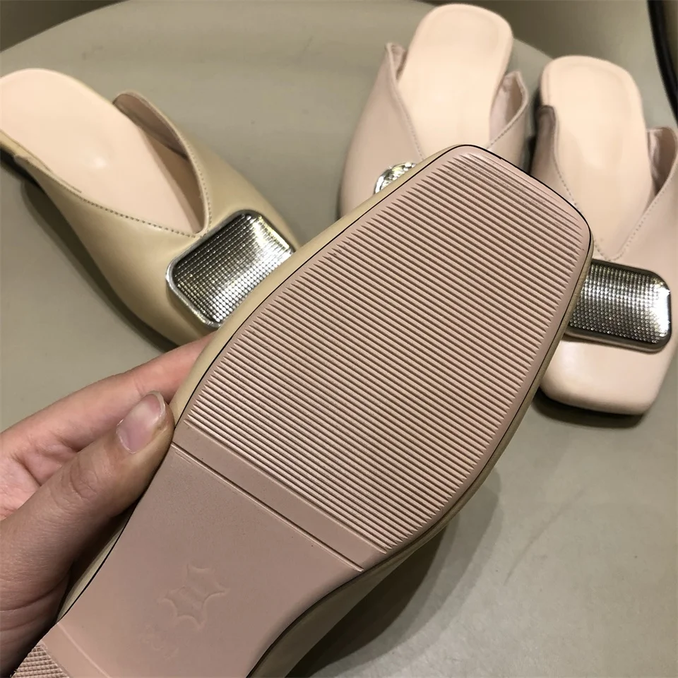 2019 г. летние женские шлепанцы удобные домашние босоножки с квадратным носком из