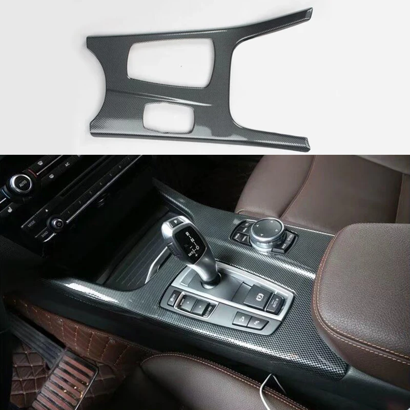 

Carbon Fiber Color For BMW X3 F25 2011-2017 & X4 F26 2015-2017 Gear Shift Knob Panel Box Trim Interior Decorator Cover