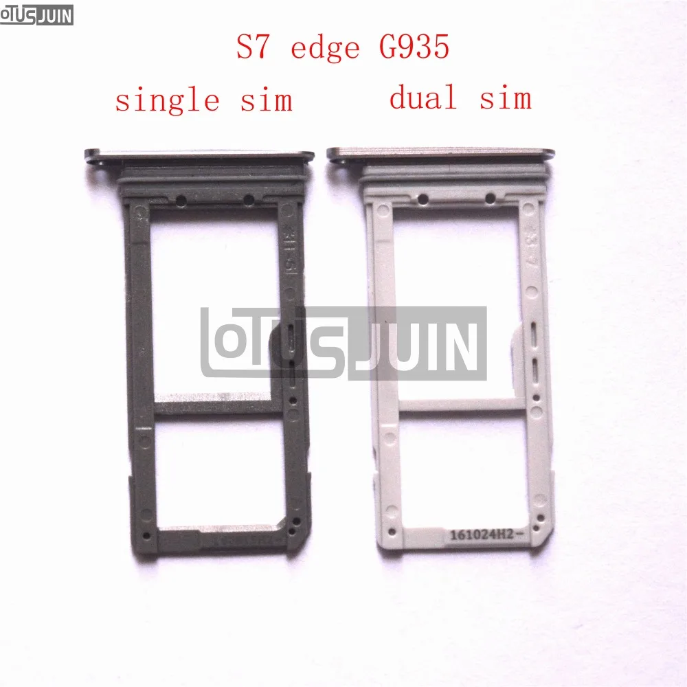Новый лоток для двух SIM карт с одной картой Samsung Galaxy S7 edge G935|slot holder|slot simslot sim card |