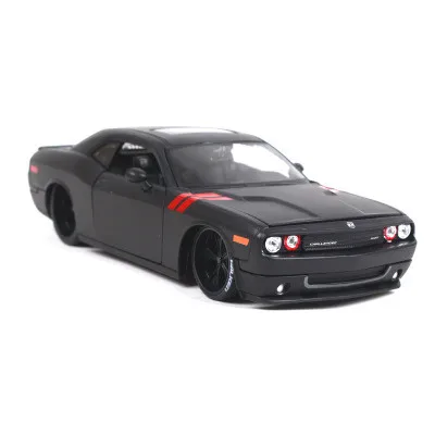 black-2008 Dodge Моделирование 1:24 2008 Dodge Challenger модифицированный ретро сплав модель автомобиля, коллекция и подарок мускул модель гоночной машины - Цвет: black-2008 Dodge