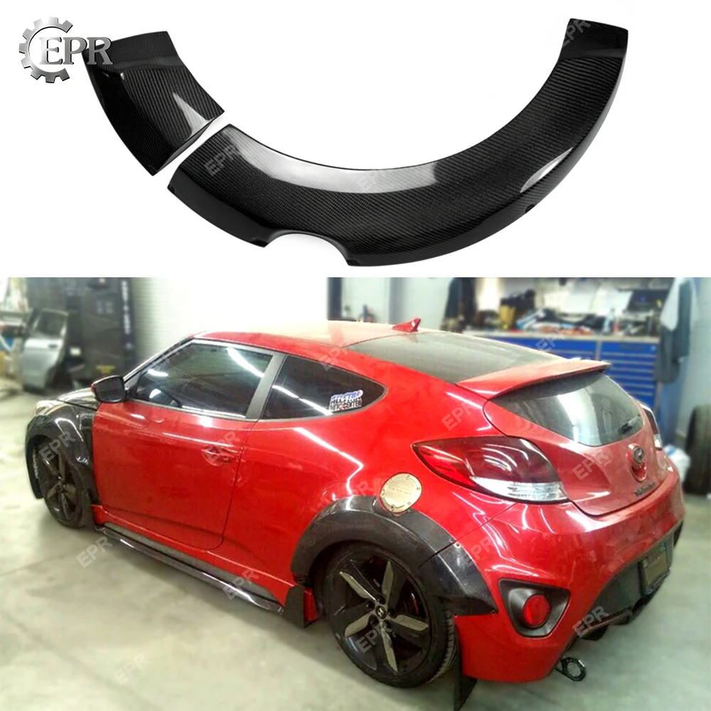 УГЛЕРОДНЫЙ LP Набор задних крышек для Hyundai Veloster Lordpower углеродное волокно широкий