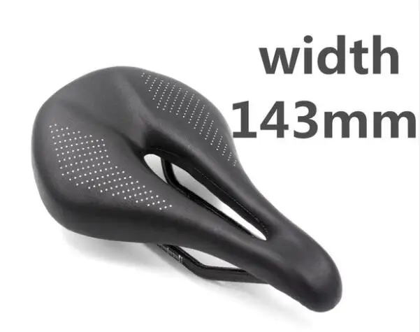 143mm width LeatherBicycle карбоновое седло переднее седло Велосипедное легкое сиденье Подушка мощное Велосипедное карбоновое седло - Цвет: 143mm width