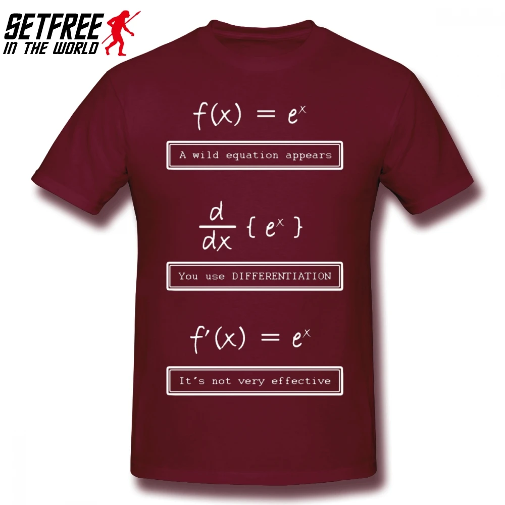 Математика Nerd шутливые забавные Geek Calculus Мужская футболка оверсайз хлопок Пользовательские короткий рукав брендовая одежда - Цвет: Коричневый