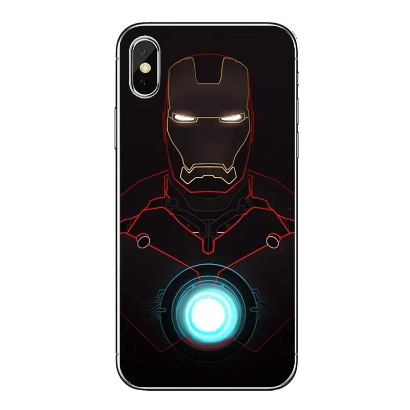 Avengers movie Superhero iron man arc reactor Logo For Huawei P20 Lite Nova 2i 3i 3 GR3 Y6 Pro Y7 Y8 Y9 Prime 2018 2019 TPU Case |