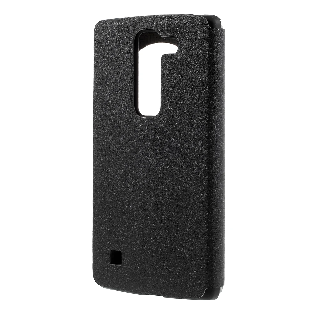 DULCII Case for LG Spirit h440y h422 h440n Cover Sand-like Texture Leather View Window Coque H 440Y 422 H440 N | Мобильные телефоны