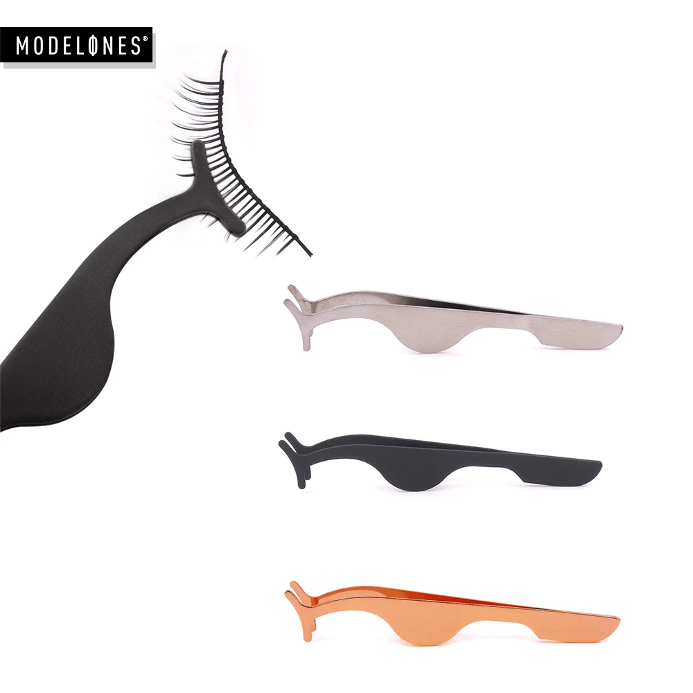 Modelones 1 шт. пинцеты для накладных ресниц инструменты макияжа щипцы завивки и