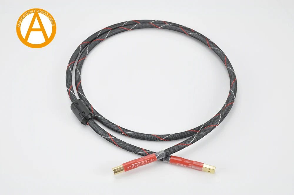 USB кабель UC09 HiFi 4N OFC типа A на B для передачи данных и аудио нейтральное звучание DAC