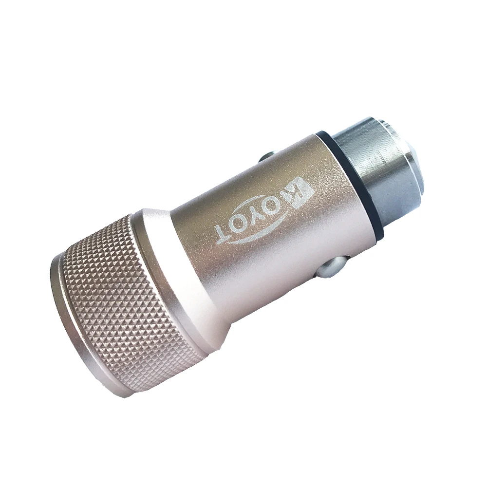 Автомобильное зарядное устройство KOYOT с двумя usb-портами, металлическое быстрое зарядное устройство для мобильного телефона, автомобильное зарядное устройство для планшетных ПК для iPhone7 samsung, USB прикуриватель