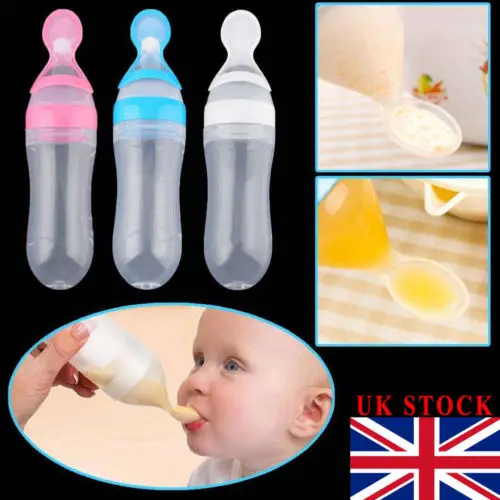 Emmababy 90 мл милая безопасная фотография кормушка с ложкой рисовое питание лучший