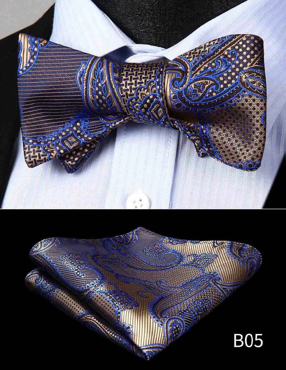 Мужской галстук бабочка с цветочным узором 100% шелка жаккардовые тканые галстуки