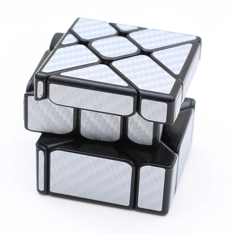 Sliver Mofangjiaoshi Cubing класс углеродного волокна куб горячее колесо смешной витой волшебный куб головоломка игрушка для детей - Цвет: Sliver