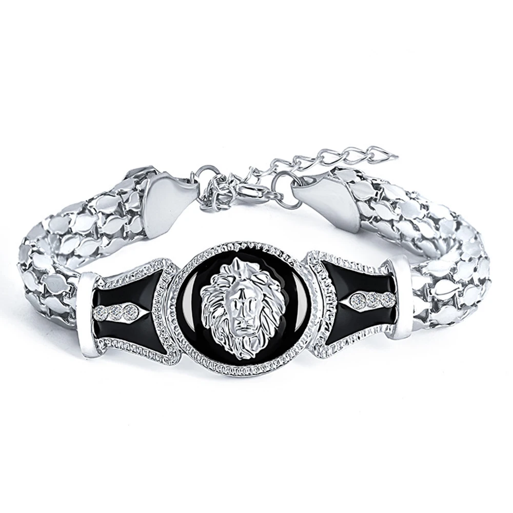 Браслет Модные из сплава металлов унисекс цепочек с узором головы льва