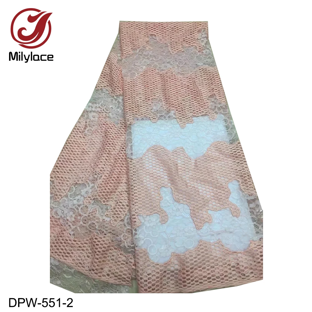 Новый узор высококачественное кружево из Дубая Ткань 5 ярдов Сексуальная