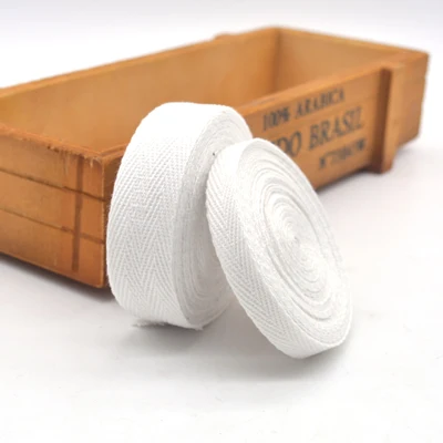 white 000 50yd/лот 10 мм/20 мм шеврон хлопчатобумажная лента тесьма сельдь bonebinding лента кружево обрезка для Аксессуары для упаковки DIY - Цвет: white 000