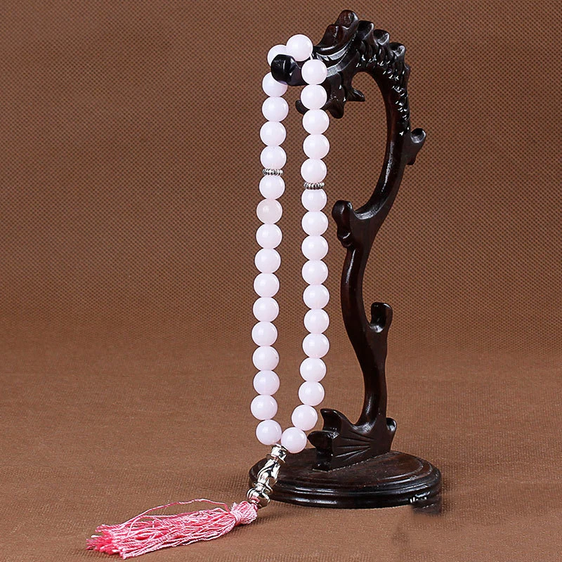 Tesbih исламские молитвенные Бусы Tasbih мусульманские молитвенные четки из бусин очаровательные ювелирные изделия натуральный агатовый камень браслет