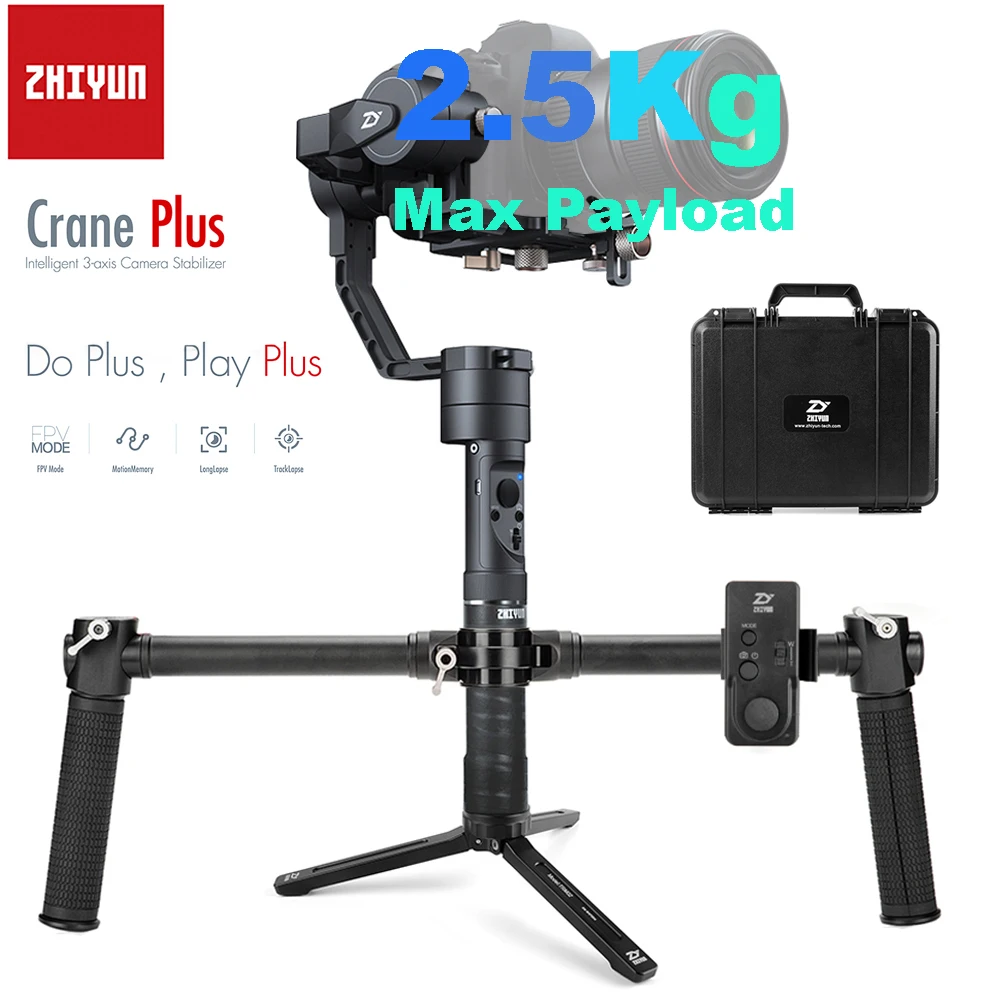 Ручной Стабилизатор Zhiyun Crane Plus 3 осевой шарнирный стабилизатор дистанционное