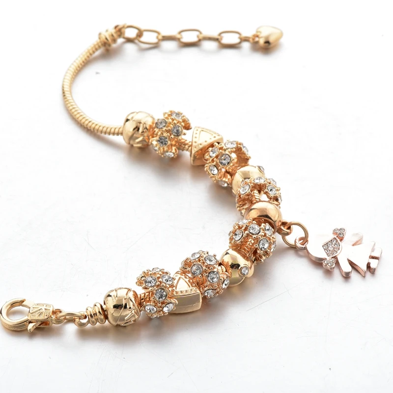 Новые золотые браслеты TOUCHEART для девушек женские с рисунком дизайнерский браслет