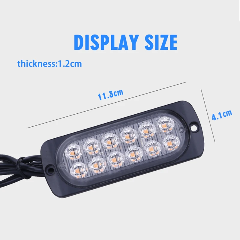 4 шт. Авто 12 Светодиодный вспышка полиция стробоскопы аварийное Предупреждение