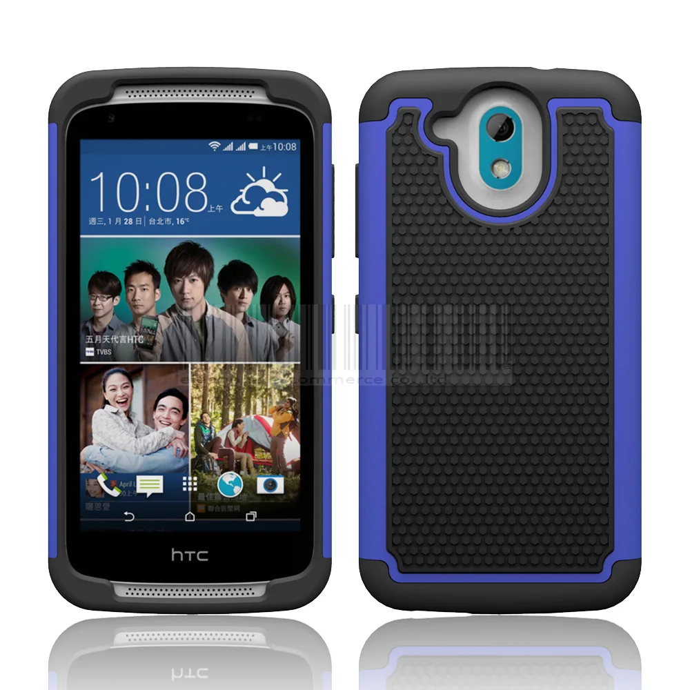New 2in1 Protective Rugged Hybrid Silicone Rubber Armor Hard Dual Layer Case Cover For HTC DESIRE 526 526G 526G+ D526 326 326G @ | Мобильные