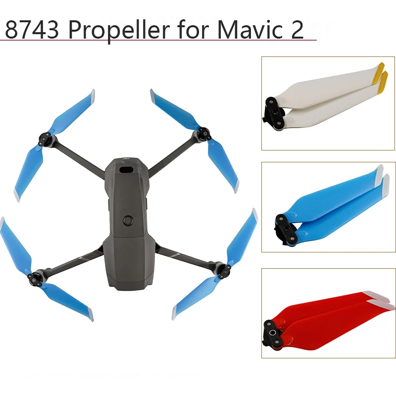 2 шт. 8743F лопасти в сложенном виде для DJI Mavic Pro Zoom малошумный быстросъемный