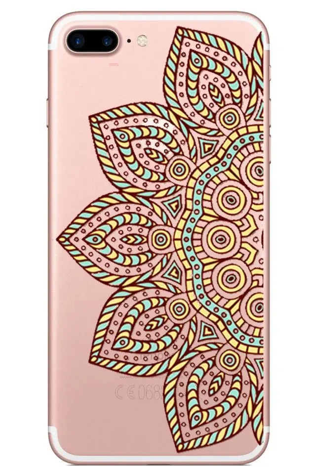 Окрашенный цветок дурмана Мягкий ТПУ чехол для телефона iphone 5 6 7 plus xs xr max|Сумки