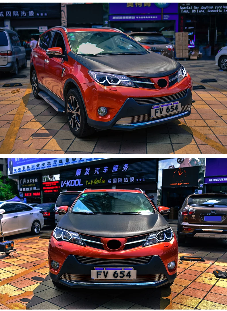 AKD автомобильный Стайлинг фара для Toyota RAV4 фара- Бренд Eagle Eye Rav4 светодиодный DRL Hid Bi Xenon авто аксессуары
