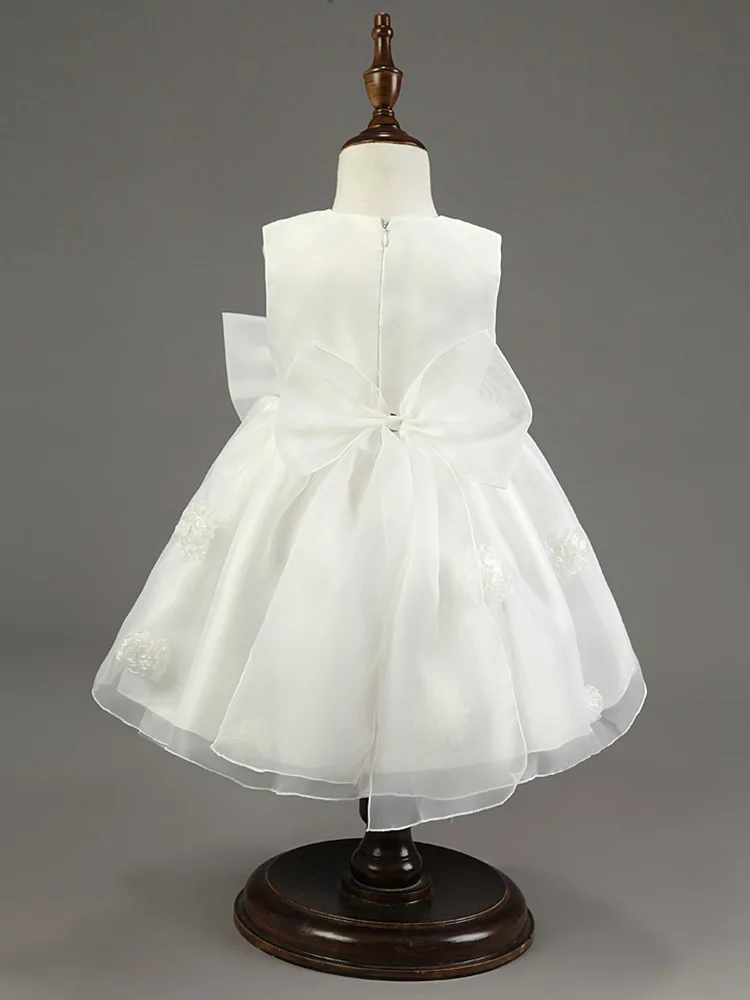 2016 летнее платье для девочек с большим бантом модная пачка свадебная детская
