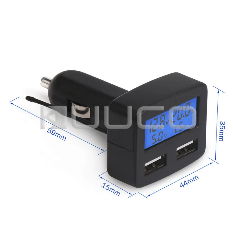 Автомобильное зарядное устройство DC 5V 3A USB с зарядкой/напряжение