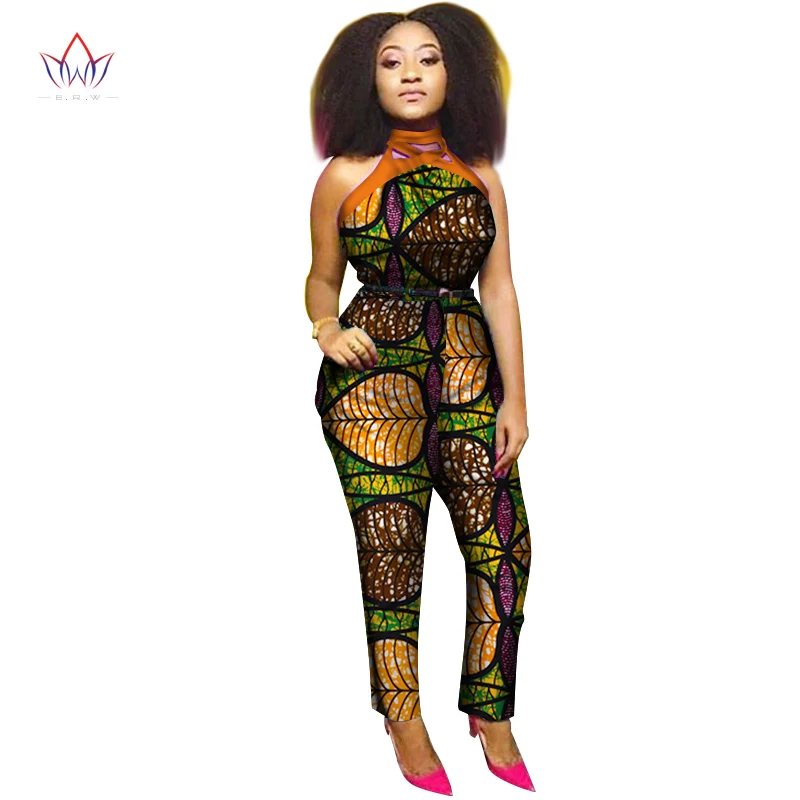 2019 летний Африканский хлопковый комбинезон с восковым принтом Базен Riche