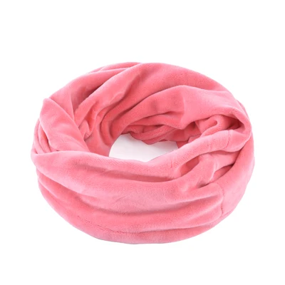 PINK Бренд TQMSMY, Одноцветный, унисекс, шарф-воротник, для женщин, Skullies Beanies, шарф-кольцо для зимы, теплая Женская бархатная Шапка-бини, шапки TMDH13 - Цвет: PINK