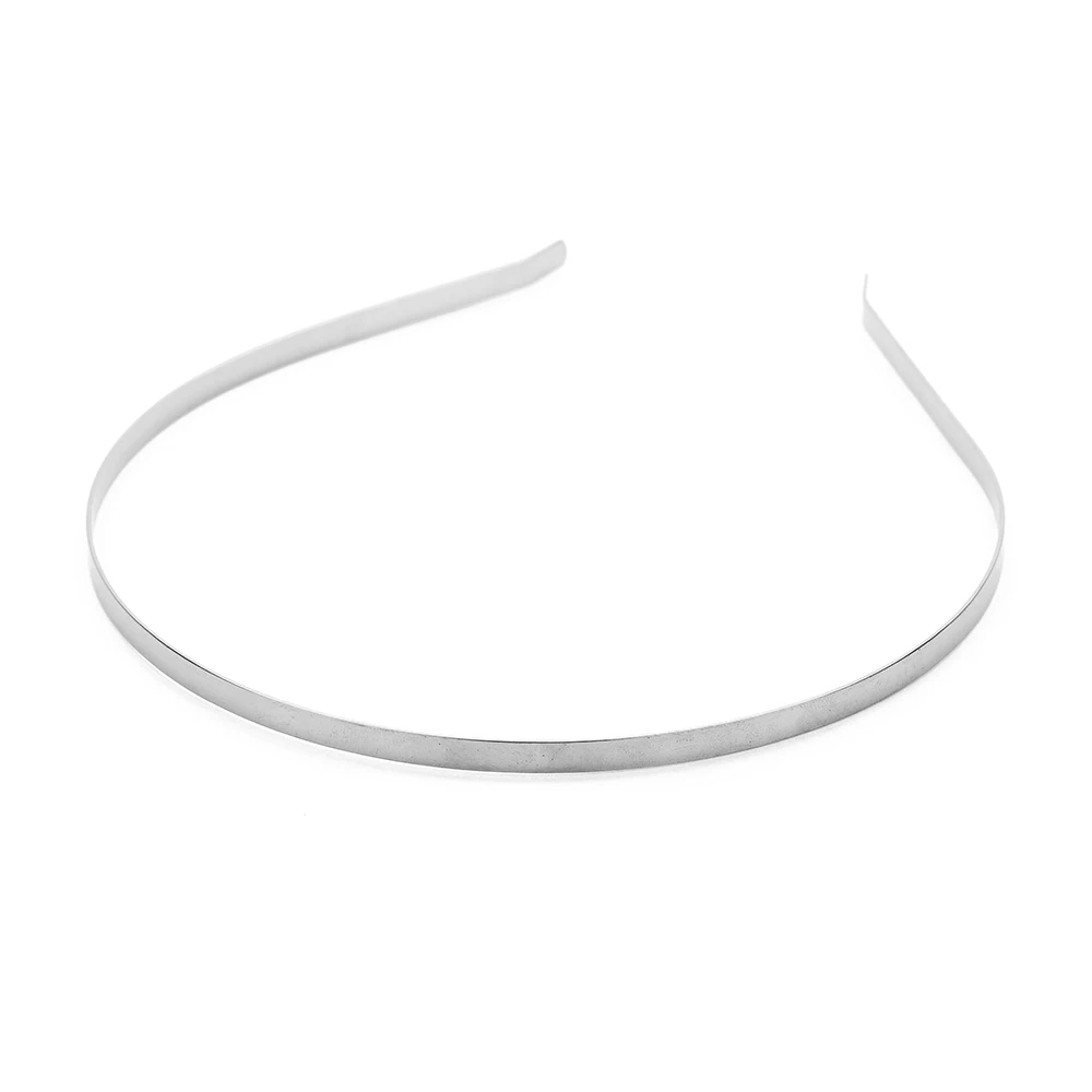 

10PCS/lot 3/5/6mm Stainless Steel Gold Rhodium/Black Plain Blank Flat Hair Band Headband DIY Hair Jewelry Accessories Crafts