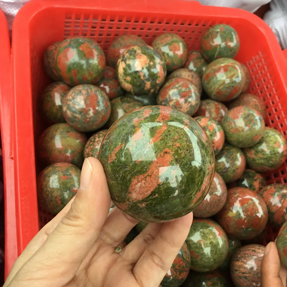 Шарики из натурального драгоценного камня полированная кристаллическая Сфера