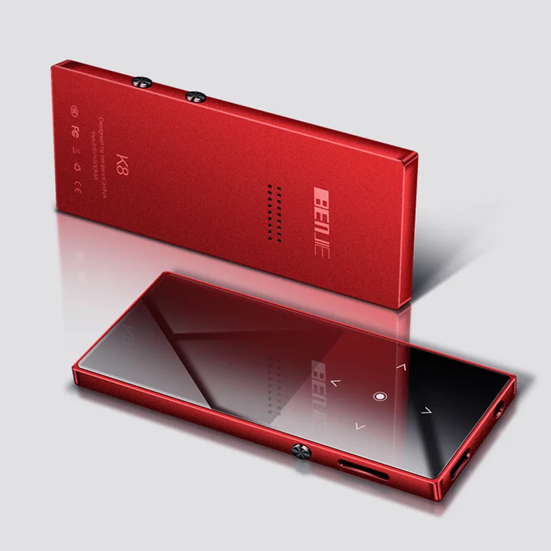 Металлический Mp3 плеер bluetooth с Сенсорный экран Встроенный Динамик Бенджи k8 HIFI