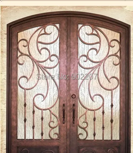 

Hench 100% steels metal iron front patio doors