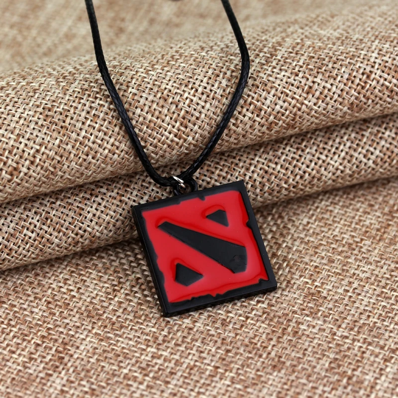 Новинка модная черная веревочная цепочка ожерелье DOTA 2 подвески с логотипом Dota2
