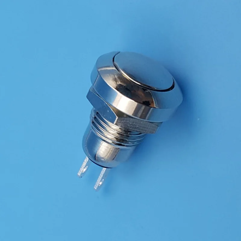 Новинка 5 шт./компл. Mini 8 мм металлический мгновенный 1NO 2Pin кнопочный переключатель