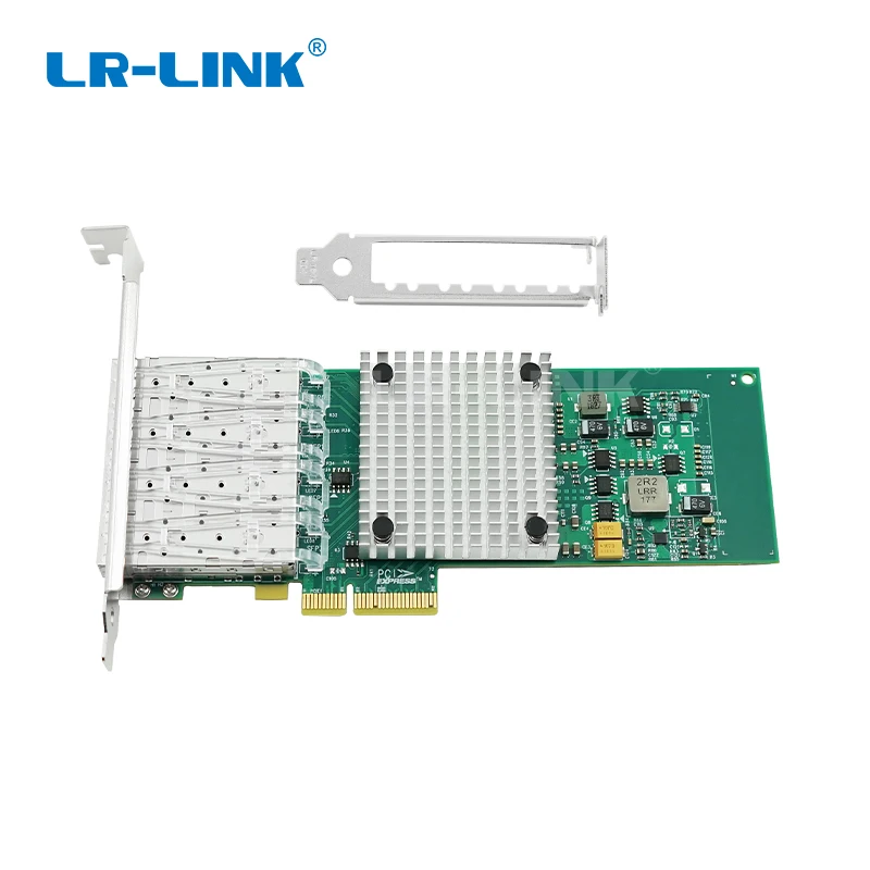LR-LINK 9714HF-4SFP Intel I350-F4 совместимый PCI Express Quad port Gigabit Ethernet Сетевая карта волоконно-оптический сервер