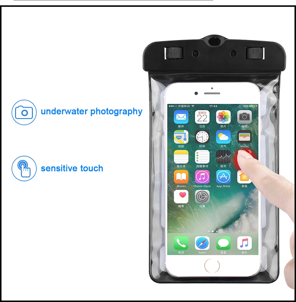 Floveme 6." Водонепроницаемый сумка для IPhone X 8 7 6S 6 Plus 5S 5 SE Лето Подводные Clear чехол для Samsung Xiaomi Капачехол на айфон 5s 5 SE чехол на айфон 6 6S Plus 7 8 Plus Крышка Интимные аксессуары Капа
