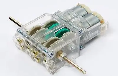 Tamiya 69910 Clear Twin Motor Gear Box For Construction/Robotics Model =70097 | Parts &amp Accs