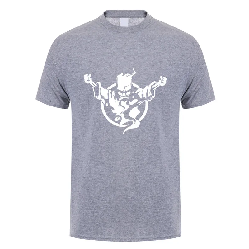 sport grey Летняя футболка Thunderdome мужские модные футболки с коротким рукавом из хлопка с круглым вырезом, футболки DS-023 - Цвет: sport grey