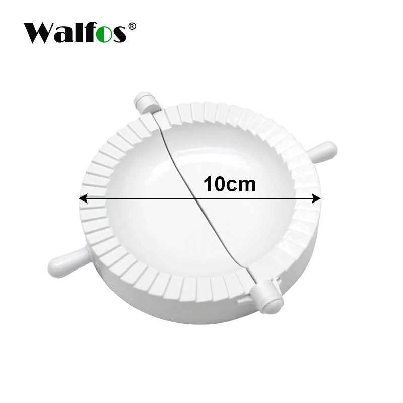 large size(10cm) WALFOS 3 шт./компл. пищевой Пластик формы равиоли тесто Пресс Кондитерские клецки создатель прессформы в разных размеров - Цвет: large size(10cm)