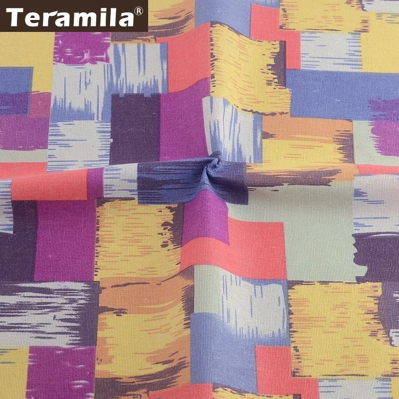 Хлопок Teramila льняная ткань Анкара цветная для шитья сделай сам скатерть подушка