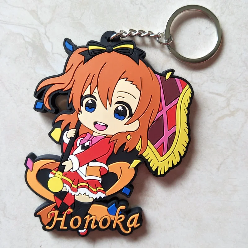 Мультфильм обувь в стиле аниме «Живая Любовь брелок ПВХ брелок Hoshizora Rin в стиле Kousaka Honoka; Аясэ Эри Tojo Nozomi Nishikino Maki милые Веселые llaveros