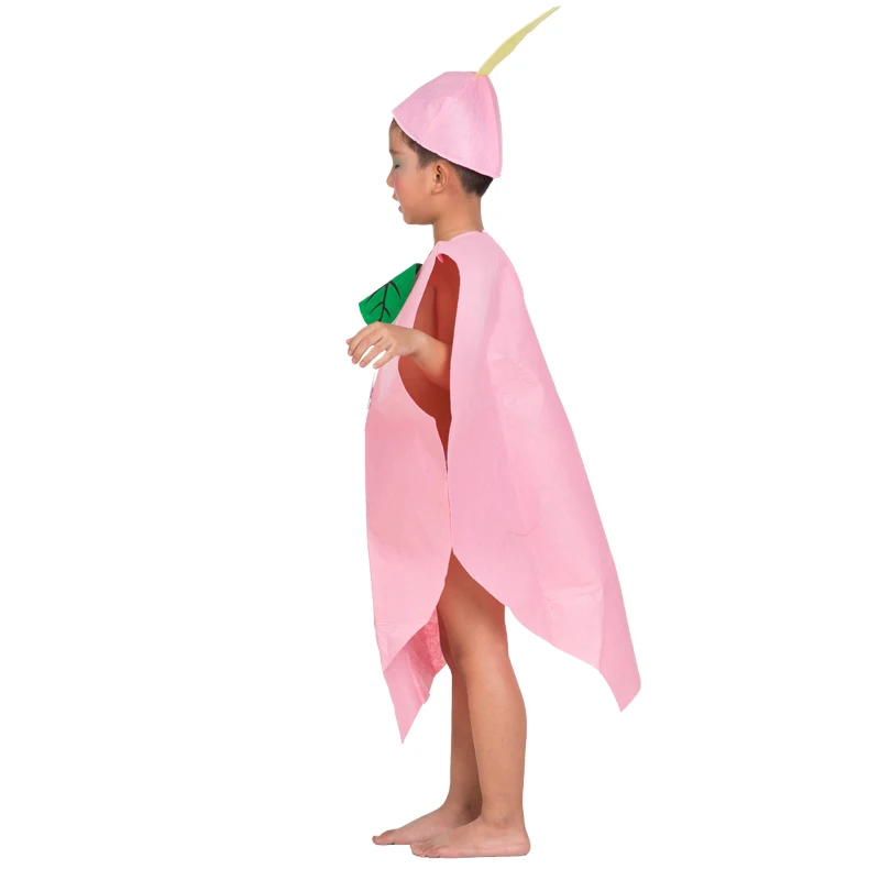 Детский костюм розового персикового цвета с фруктами праздничные костюмы на