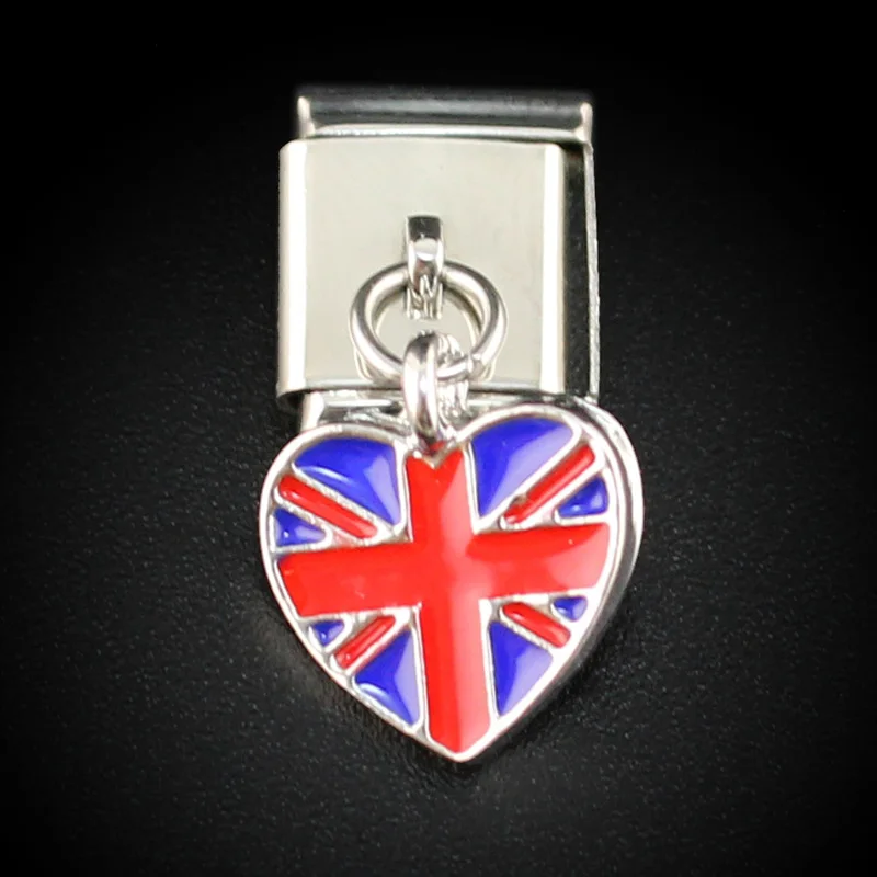 Hapiship 13 мм ширина Оригинал Маргаритка сердце мир Национальный флаг итальянский