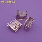 Плоский (180 градусов) гнездовой разъем USB PCB типа А, USB-разъем usb 2,0, 20 шт.лот
