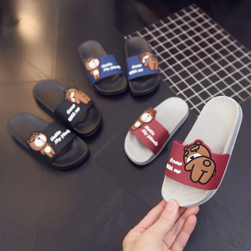Детские тапочки мультфильм милый дом Стиль обувь Chinelo Infantil для девочек Тапочки
