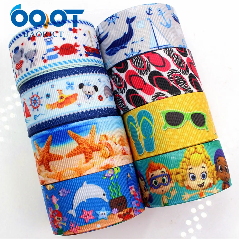Мультяшные ленты OOOT BAORJCT 176091 25 мм 10 ярдов Термотрансферная печатная корсажная