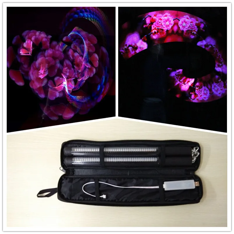 Оптовая цена 2*31 см сильное качество светодиодный нунчакус красочные